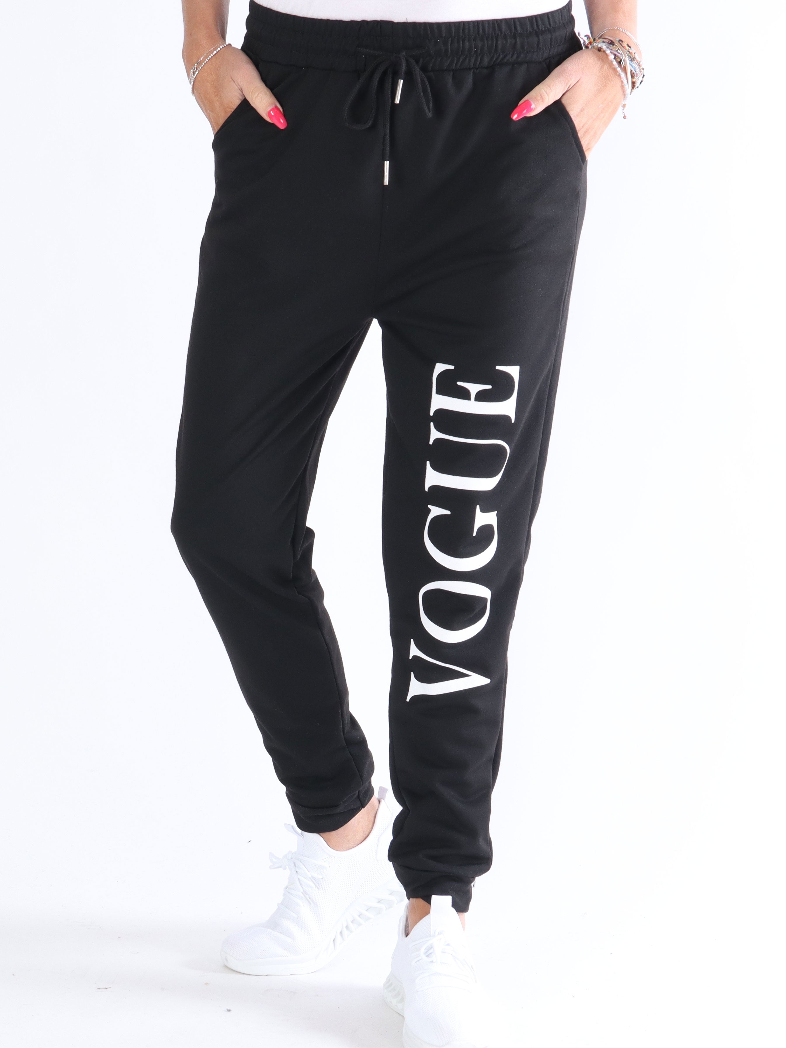 Vogue - Träningsbyxor med skrift